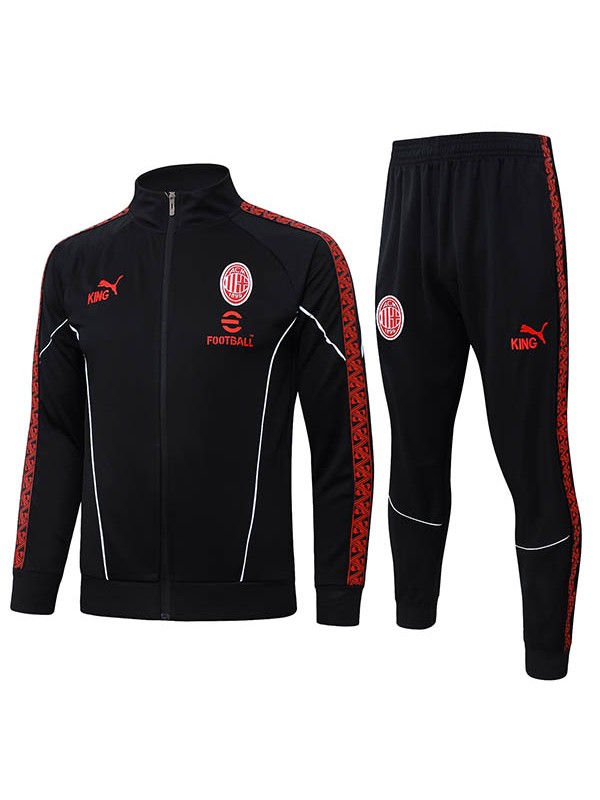 AC milan jacket mens balck training tracksuit 2026-2027